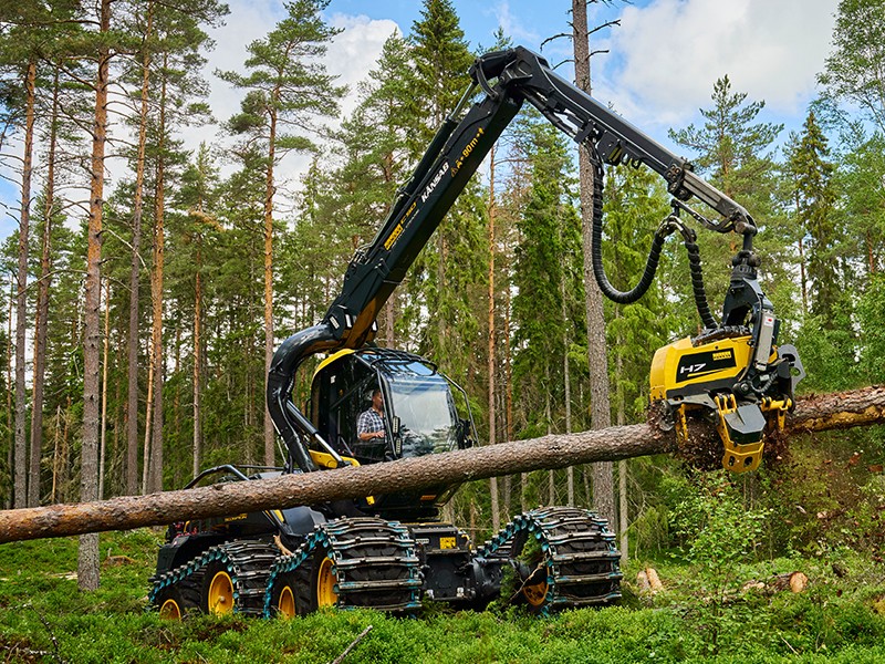 Bänder für Forstmaschinen von Olofsfors im Einsatz