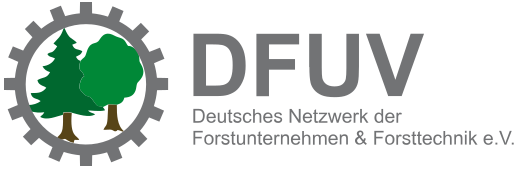 Logo des Deutschen Forstunternehmerverbandes (DFUV) – Partner von Wahlers Forsttechnik