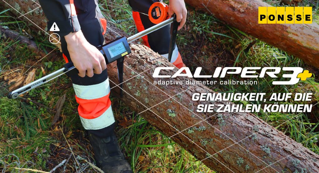 PONSSE Caliper3+ für adaptive Durchmesserkalibrierung